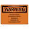 Signmission OSHA Warning Sign, 3.5" Height, 5" Width, Do Not Enter Basement When Flooded Danger, Landscape OS-WS-D-35-L-12059 - alternate 1